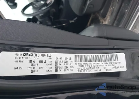 2014 Dodge Durango Sxt from USA, damaged, VIN 1C4RDJAG2EC514452